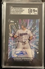 2023 Topps Pro Debut FC-JD Jasson Dominguez Future Cornerstone Auto 39/99 SGC 9