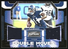 2020 Panini Playbook Double Moves Jerseys Gold #3 A.J. Brown Jersey /149