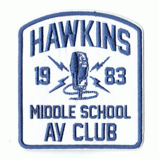 Stranger Things Hawkins Middle School AV Club Netflix Original Iron On Patch