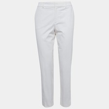 Ralph Lauren Purple Label White Gabardine Heidi Skinny Pants S