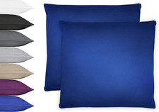 Mikrofaser Kissenbezug Kissenhülle Kissenüberzug viele Farben/Größen 2er Set 