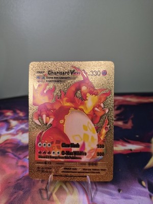 Charizard VMAX Gold Metal Pokemon Fan Art