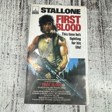 RAMBO FIRST BLOOD 1982 VHS Sylvester Stallone, Brian Dennehy HBO CANNON VIDEO