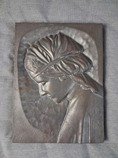 Gusseisen-Relief Maria Magdalena ca. 20x27  cm