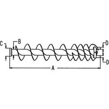 Loading Tank Auger fits John Deere 9600 9610 LAJL96002H AH136636