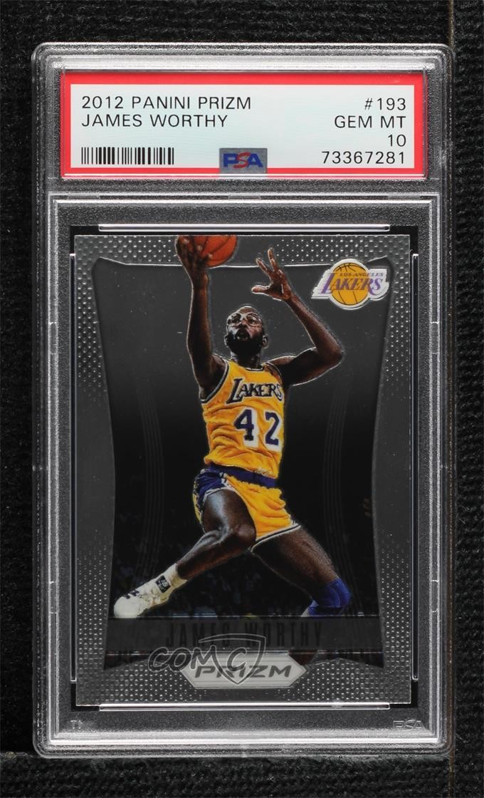 2012-13 Panini Prizm James Worthy #193 PSA 10 GEM MT HOF 1mg2