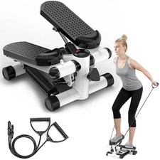 Steppers for Exercise at Home, Mini Stepper with Resistance Bands for Full Bo...