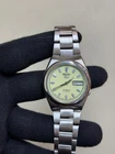 VINTAGE SEIKO 5 7S26-02S0 GREEN DIAL MENS AUTOMATIC STAINLESS STEEL WATCH