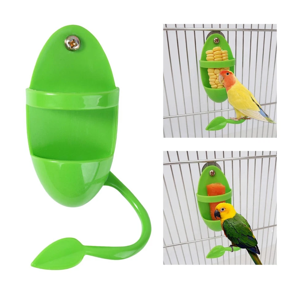 Parrot Feeder Cage Accessories Hanging Feeding Toy for Canary Lovebird Finch - Image 3 of 4