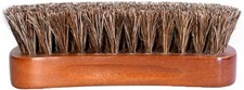 1Pcs Professional Wooden Handle Shoe Brush Horsehair Bristles Hair Shoe