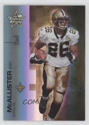 2007 Leaf Rookies & Stars Longevity Parallel Holofoil 6/99 Deuce McAllister 11iy