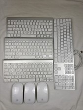 Apple Keyboard And Mouse Lot Of 7 (A1296/A1314/A1243)