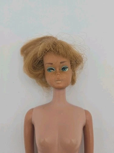 Vintage 1958/1959 Japan  American Girl Barbie Doll Gold Lips-Very Good Condition