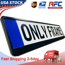 Universal Euro License Plate Tag Holder Mounting Adapter Bumper Frame Bracket Universal Euro License Plate Tag Holder Mounting Adapter Bumper Frame Bracket