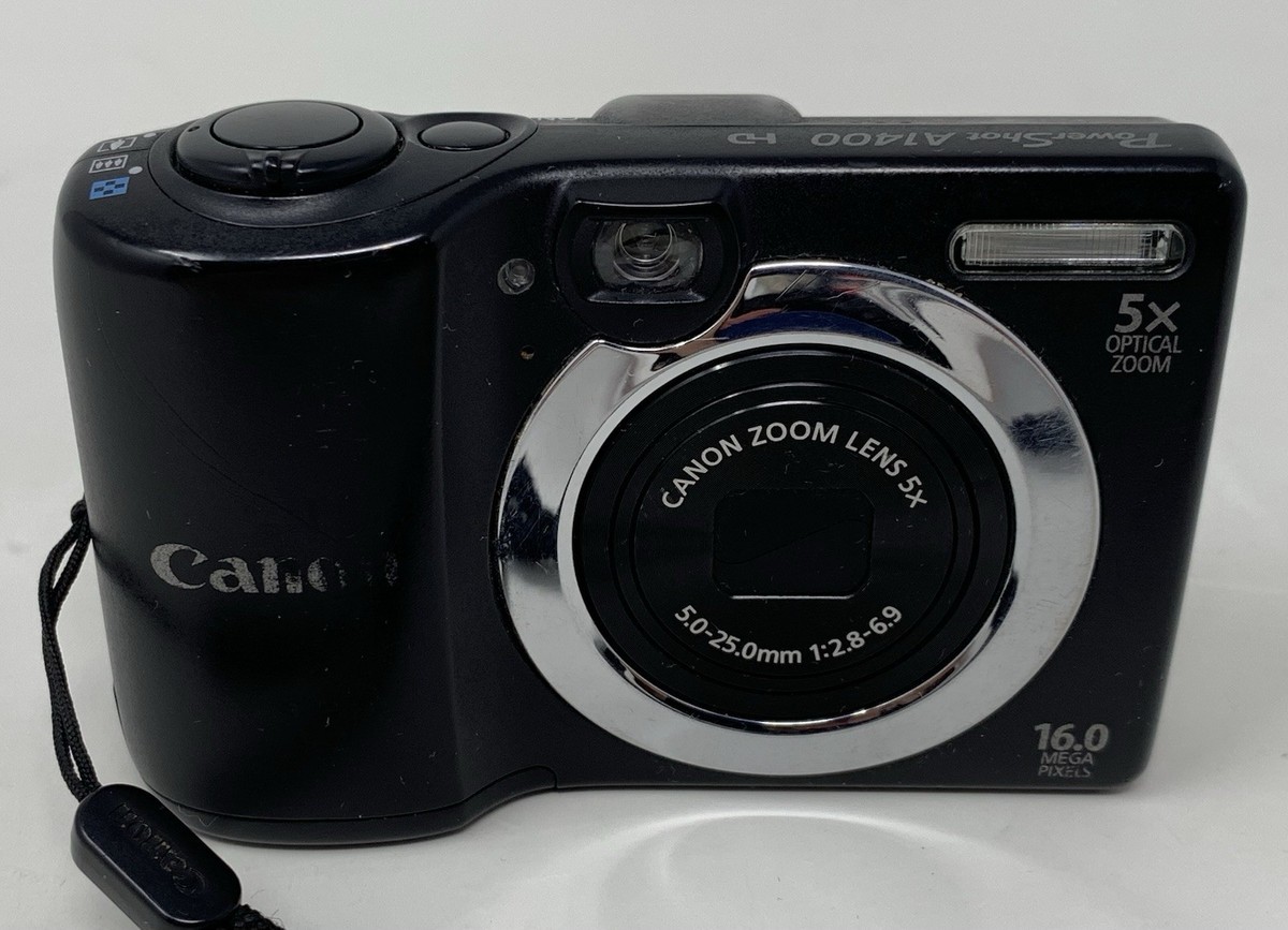 Canon PowerShot A1400 Camera 16.0 MP Digital 5X Zoom HD LCD Point