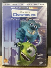 Disney Pixar Monsters Inc. Collector  s Edition 2 Disc DVD MULT DVD'S SHIP FREE 