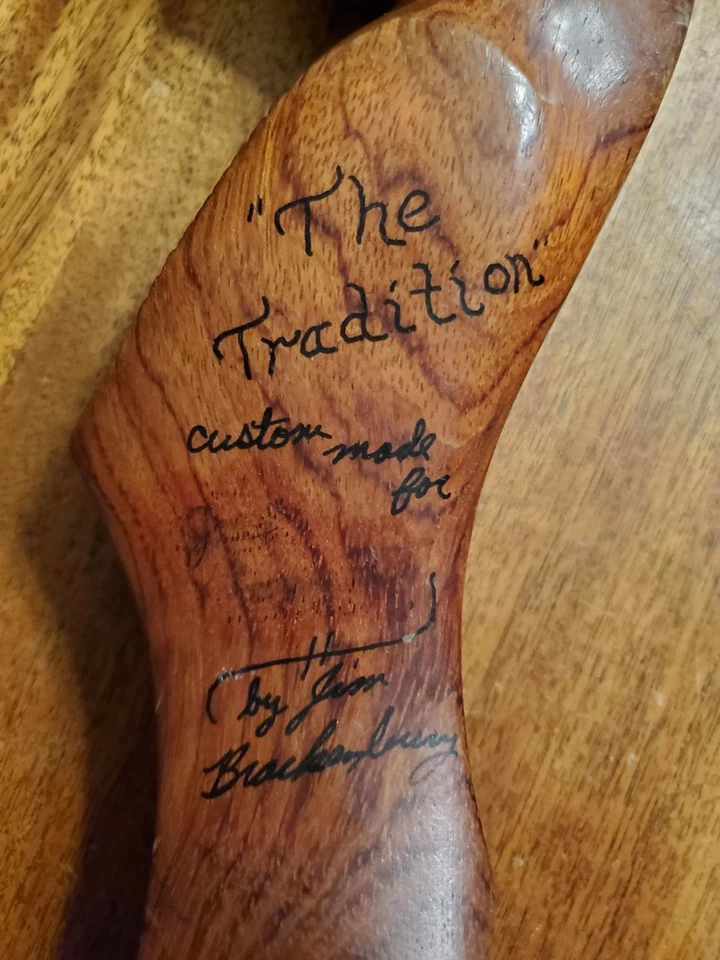 Jim Brackenbury Bowyer Takedown Recurve Bow Vintage 42# @30" 66" Length Custom - Image 3 of 4