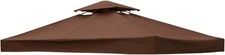 Greenbay Coffee Replacement Top Fabric for 3x3m Gazebo Pavilion Roof Canopy with