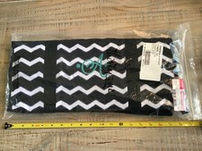 NEW Thirty One All Day Organizing Tote Bag Black Chevron, Monogrammed A
