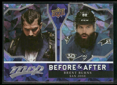 2021-22 Upper Deck MVP - Before and after Brent Burns #BA-11