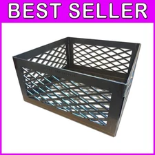 Heavy Duty BBQ Charcoal Basket Smoker Pit Fire Box 12x12x6 for Expert Grilling