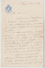 Enrico Ferri Signed Letter - Italian Socialist And Criminologist