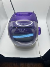 Vintage GPX TVP2WBCT Purple Clear Y2K Portable TV AM FM Weatherband Radio Works