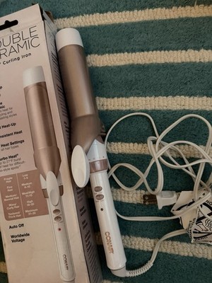 Conair double ceramic Curling Iron 1.5 Inch White/Rose Gold