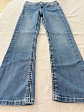 Ariat Real Denim Youth Size 12 Boot Cut Embellished Boho