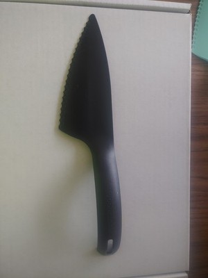 NEW Tupperware Black Cut & Serve Serrated Pie Cutter Dessert Server #5193A-8