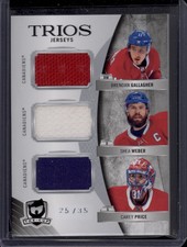 2020-21 The Cup Brendan Gallagher Shea Weber Carey Price Trios Jersey Patch /35