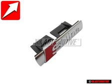 Audi Original S-LINE Vorne Kühlergrill Emblem Schriftzug Chrom - 8E0853736C 2ZZ