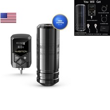Ambition Torped Rotary Tattoo Kit - Short Pen 2400mAh Brushless Motor