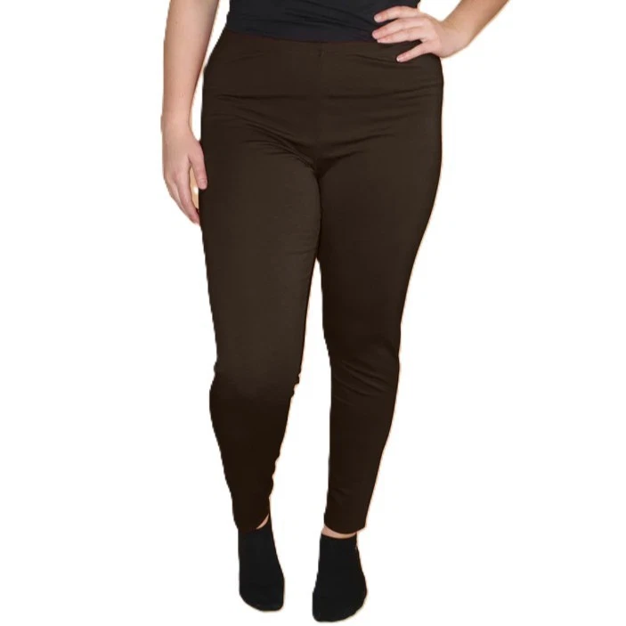 BORIS INDUSTRIES süsse Kuschel Leggings 46-48 (4) Jersey Lagenlook choco - braun - Bild 1 von 1