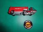 VINTAGE ORIGINAL 1969 HOT WHEELS REDLINE HEAVYWEIGHT 1/64 FIRE TRUCK W BUTTON