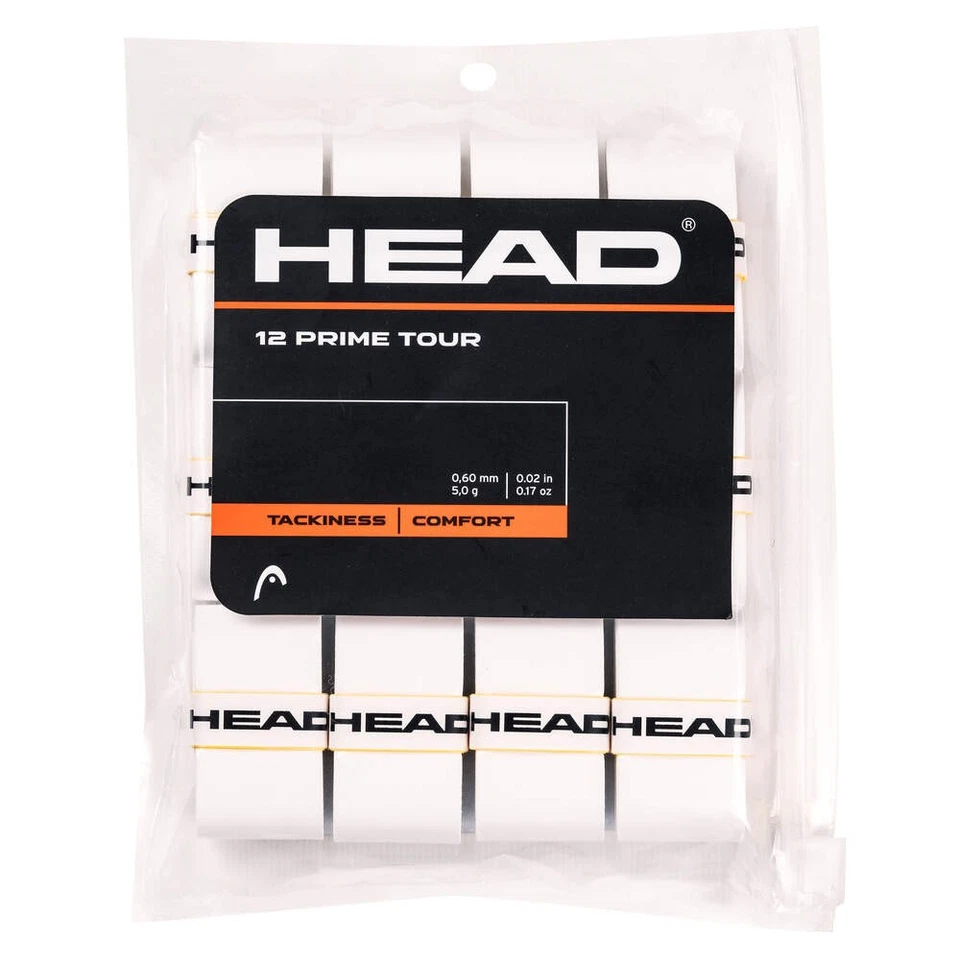 Topangebot Overgrip: 12er Pack HEAD Prime Tour, Griffband 0,6mm weiß - Bild 1 von 1