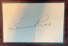 Sam Rice-Vintage Signed Card