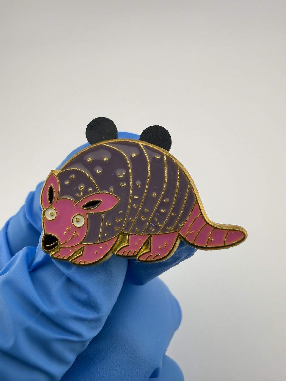 2008 Disney Toy Story Armadillo Gold Tone Enamel Lapel Pin