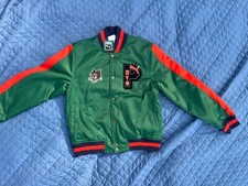 PUMA NYC Dugout Jacket Satin Varsity Bomber Green Vine Mens M NWT 621767 37