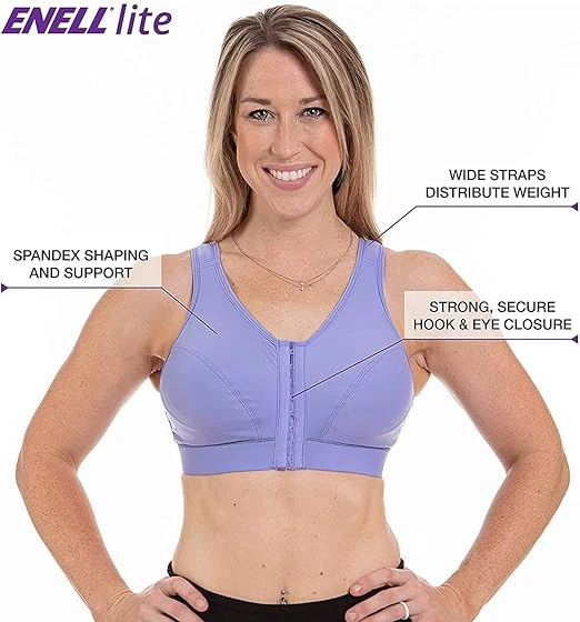 Sujetador deportivo ecuestre diario de bajo impacto Enell LAVENDER Lite, EE. UU. 0 Foto 3 de 4