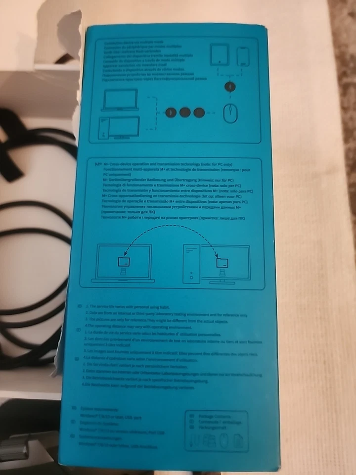 Ratón inalámbrico multimodo Rapoo MT760L NEGRO. Foto 3 de 4