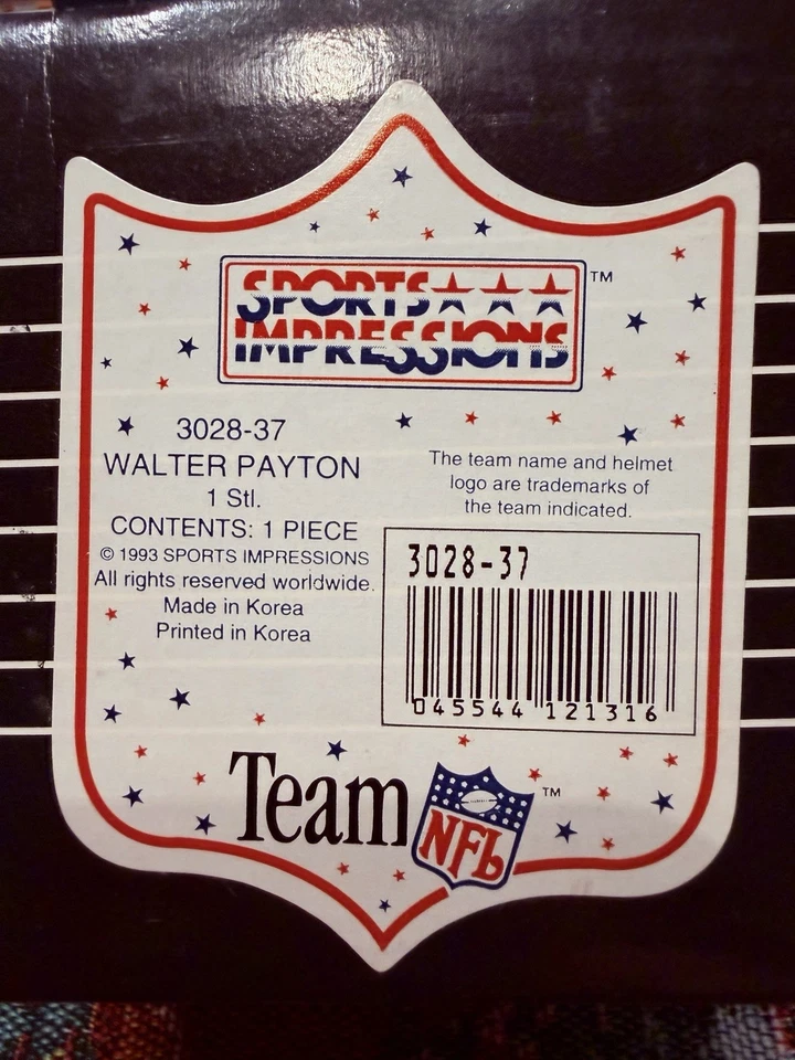 Taza Walter Payton NFL Superstar Collectors Foto 3 de 4