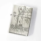 Zippo 東京喰種 Tokyo Ghoul Touka Kirishima 3-ides Etching Oxidized Silver Japan Cool