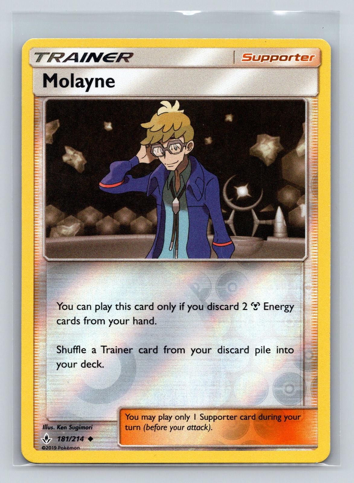 Molayne 181/214 Uncommon Unbroken Bonds Pokemon Reverse Holo LP