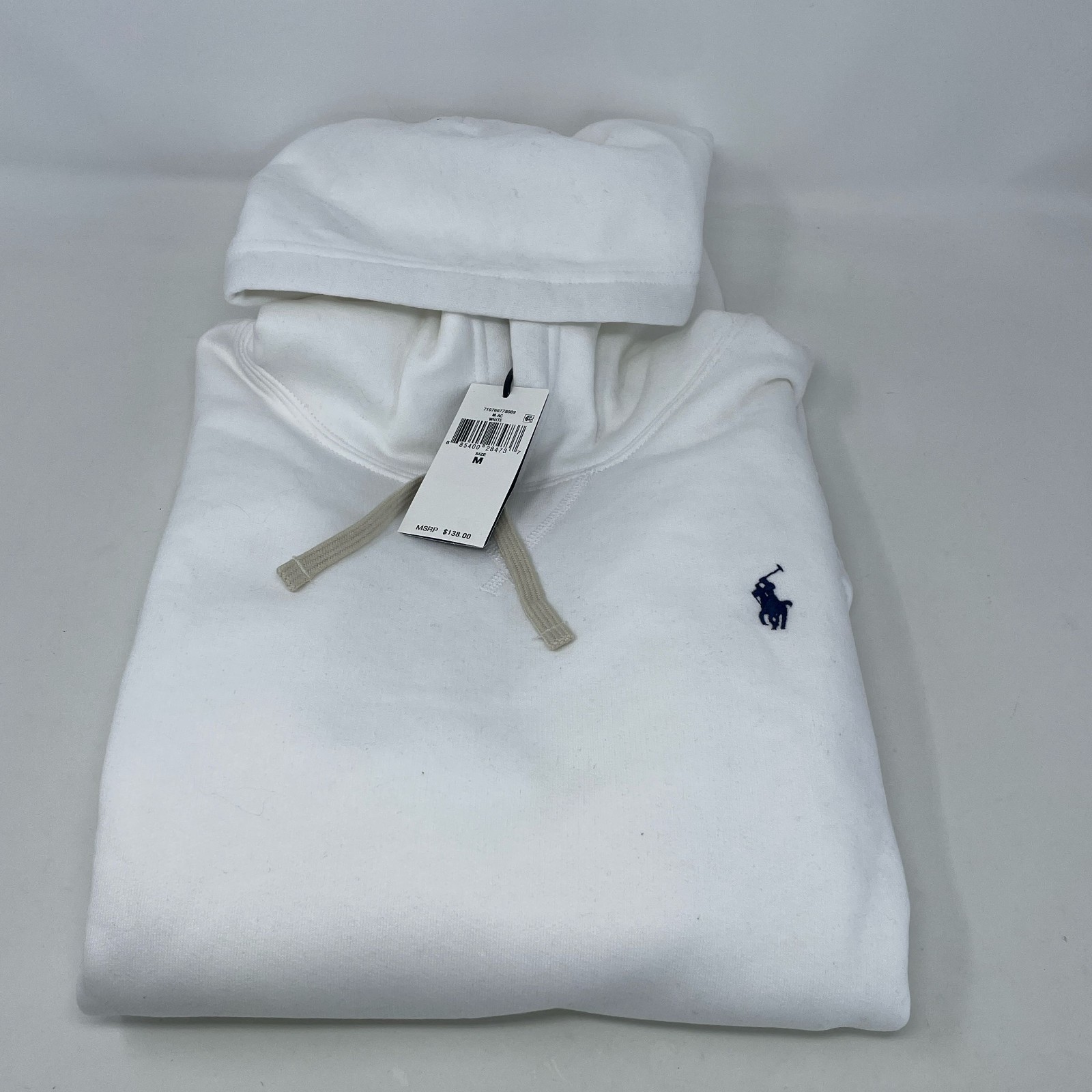 Polo Ralph Lauren RL Fleece Hoodie White Men’s M