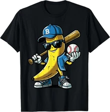Banana Cap Cool Women Men Youth Boy Girl T-Shirt, Unisex Tee