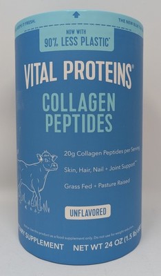 New Sealed Vital Proteins Collagen Peptides Grass Fed Unflavored 24oz (1.5 LBS)