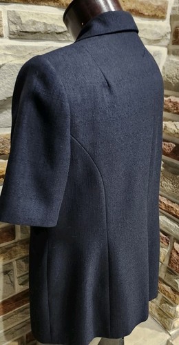 AMANDA SMITH BLUE LINED SHORT SLEEVE Single BREASTED BLAZER/SKIRT SUIT SZ 16W - Picture 11 of 18