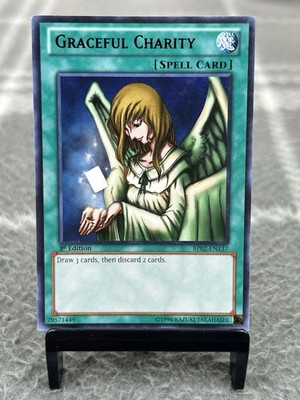 Yu-Gi-Oh! Graceful Charity BP02-EN137 1st Edition Rare Black Text