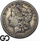 1896-S Morgan Silver Dollar Coin, Scarcer San Francisco Date, Low Mintage